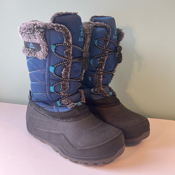 Star 4 - Kids' Insulated Blue Boots Size 4 - Made in Canada - Picture 2 of 10